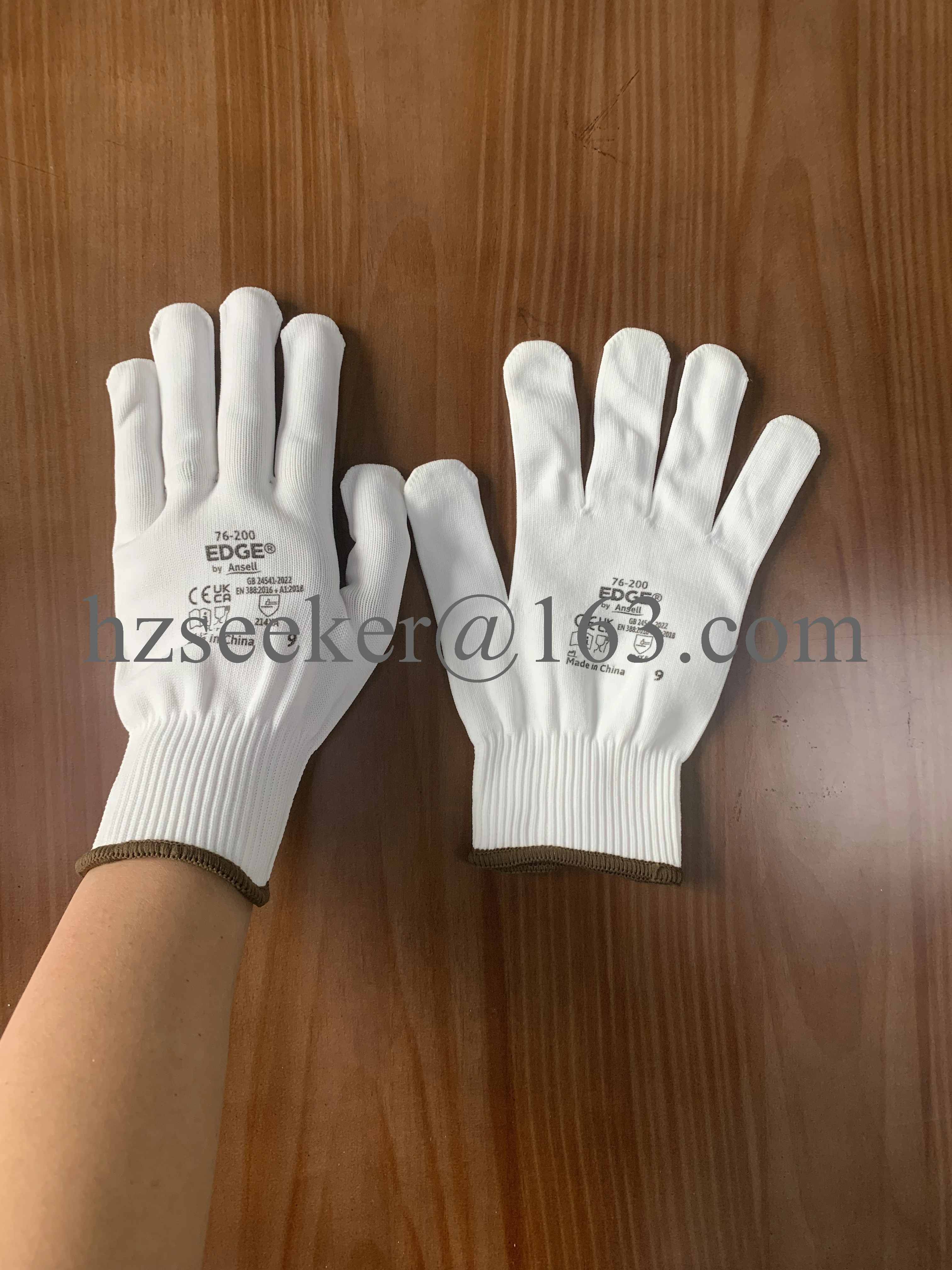 Ansell EDGE 76-200（1 pair)  Previously known as: Stringknits™76-200  Light Duty  Nylon  Stretchable industrial gloves