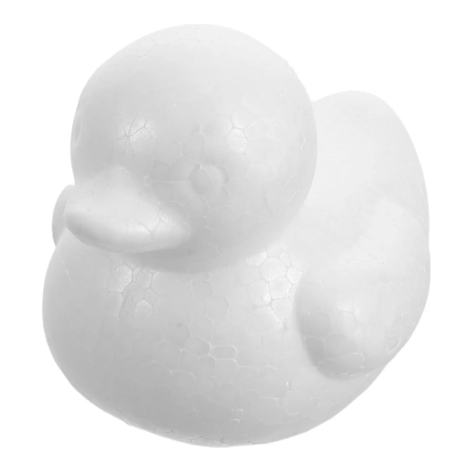 

White Foam Duck DIY Art Unpainted Polystyrene Duck Blank for Kindergarten Craft Painting Holiday Party Decorations Foam Animal