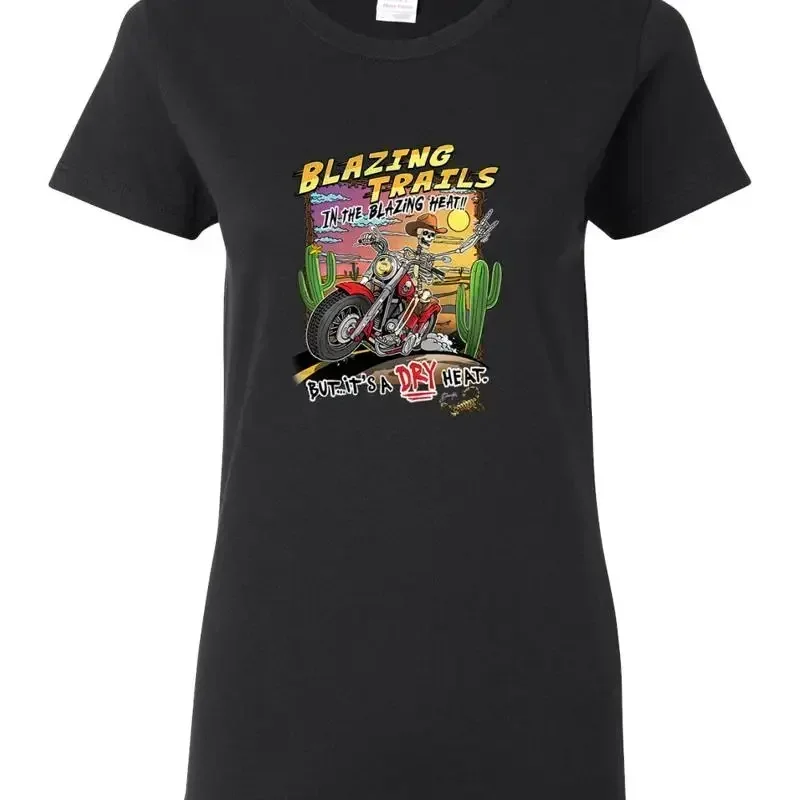 Blazing Trails In The Heat Vintage Women T Shirt