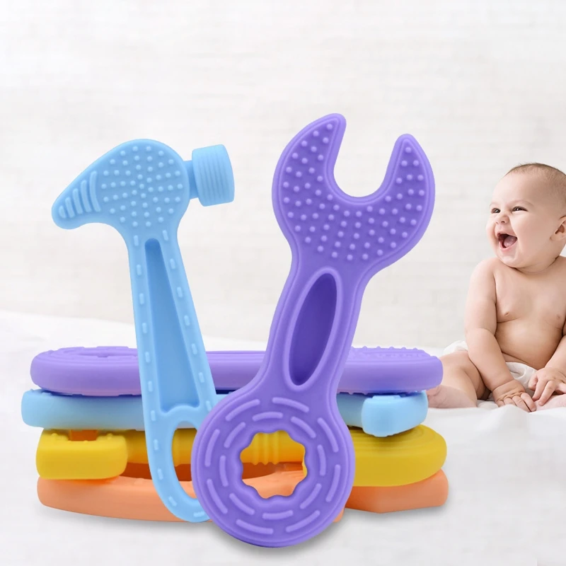 

4pcs Baby Teething Toys Set Silicone Baby Chew Toy for Boys Girls Sucking Needs Infant Toddlers Teething Relief