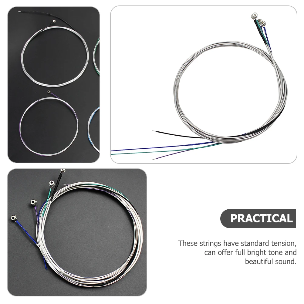 

Cello Strings Violoncello Stringed Instrument Parts Replacement German Silver Winding Resonant Tone Durable Design Musical