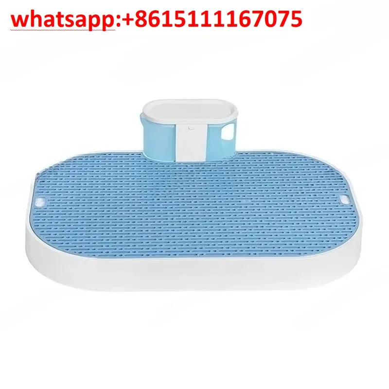 Indoor Mesh Dog Potty Tray With Removable Mesh, Non-Slip Base Dog Toilet For Disposable Puppy Pee Pads