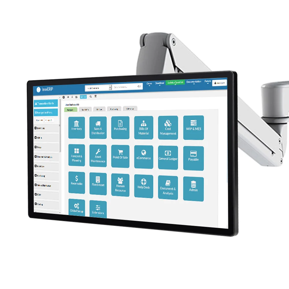 21,5 23,8 Pc industriale da 24 pollici con pannello Android con computer Android touch capacitivo tutto in uno