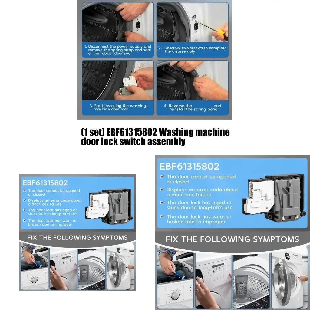 J1HF Tall Execution Washer Door Change And Secure Combination ABS Substance Long Permanent Plan