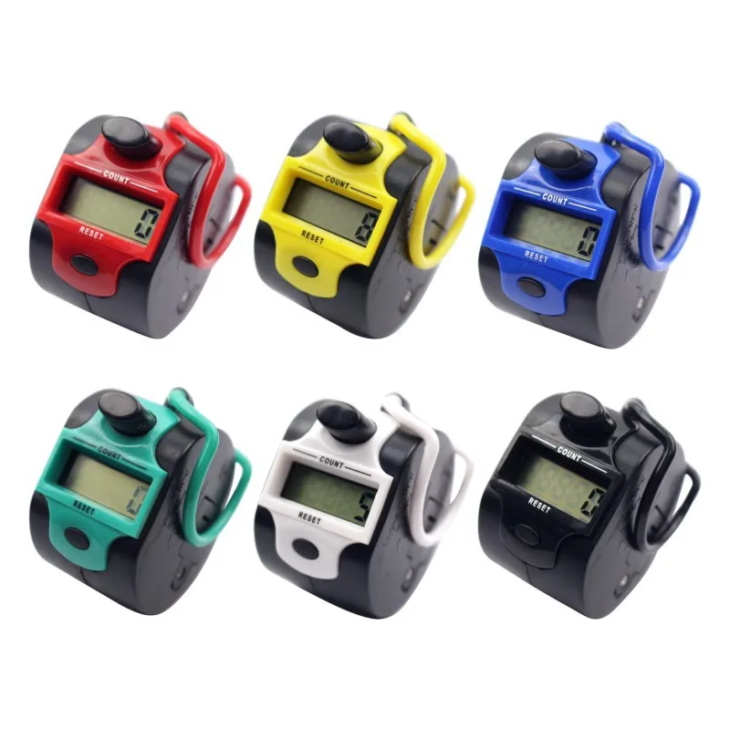 عداد تالي محمول باليد، أداة عداد رياضية إلكترونية مكونة من 5 أرقام، أداة عد رياضية إلكترونية LCD يدوية #5