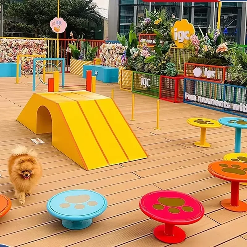 for Dog Agility Playground Pet Training Equipment Durable Colorful Innovative Safe Easy to Clean for Pet Fun Social