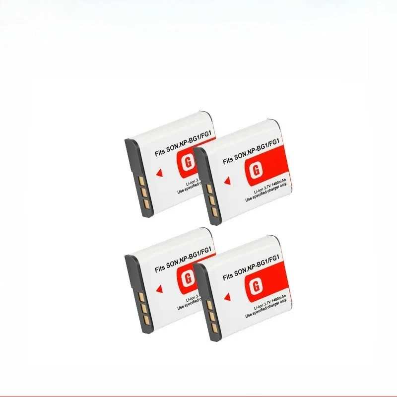 

4Pcs NP-BG1 Battery For Sony Cyber-Shot DSC-W100 DSC-WX1 DSC-H50 DSC-H55 DSC-H3 DSC-H7 DSC-H9 DSC-H10 DSC-H20 NP FG1 Npbg1
