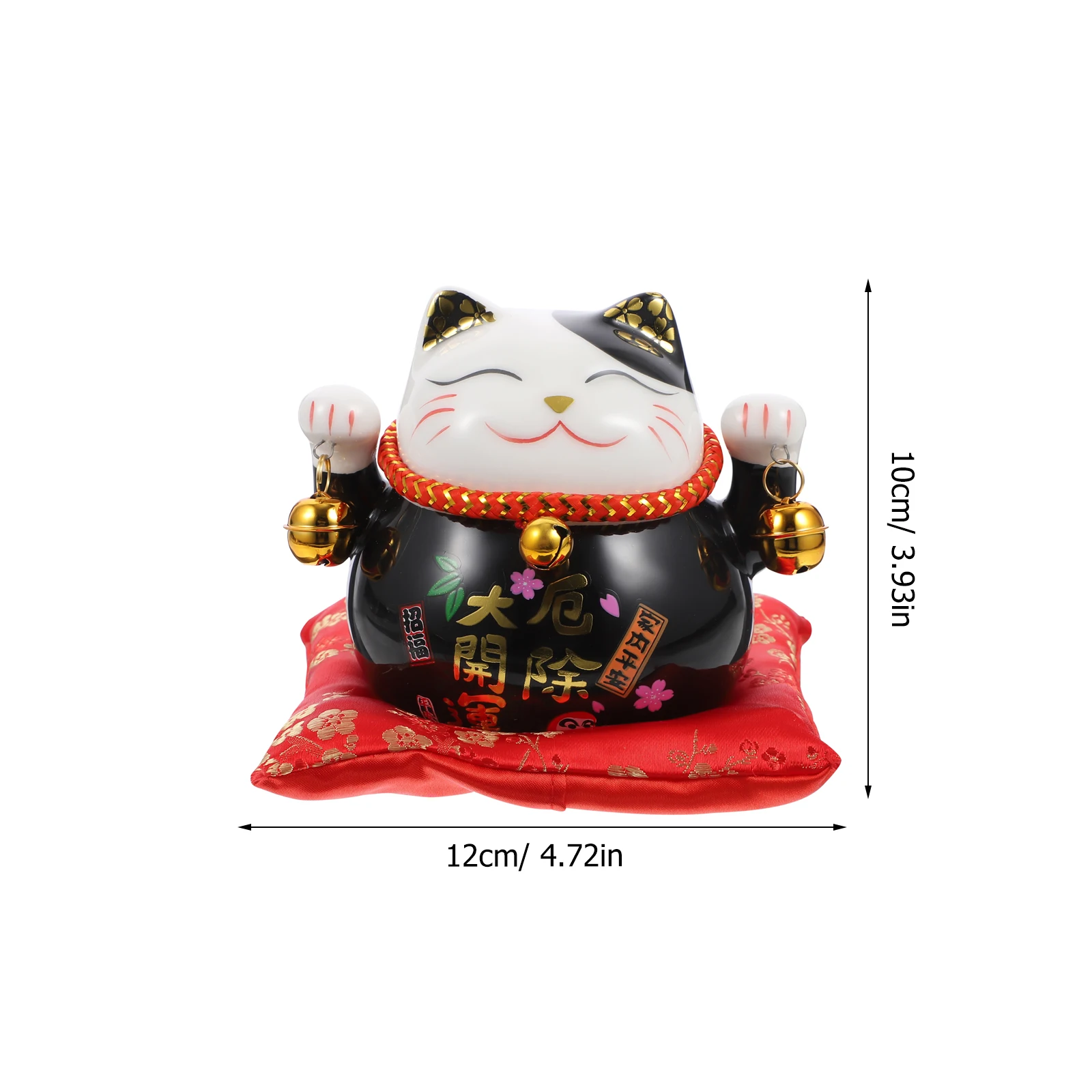 

1Pcs Cat Coin Bank Ceramic Saving Pot Black Cute Cartoon Money Box Large Change Jar for Home Office Saving Habit Gift
