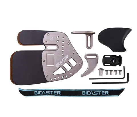 Bicaster Bågskytte Fingerskydd Äkta Läder + Aluminium S/M/L Vänster/Höger För Traditionell Bågskytte Jakt 8 best sales bicaster bågskytte - №3