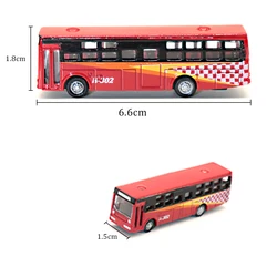 1pc N Scale Miniature Bus 1:150 Alloy Painted Car Vehicle Toys DIY Architecture Building Materials for Diorama Random Color