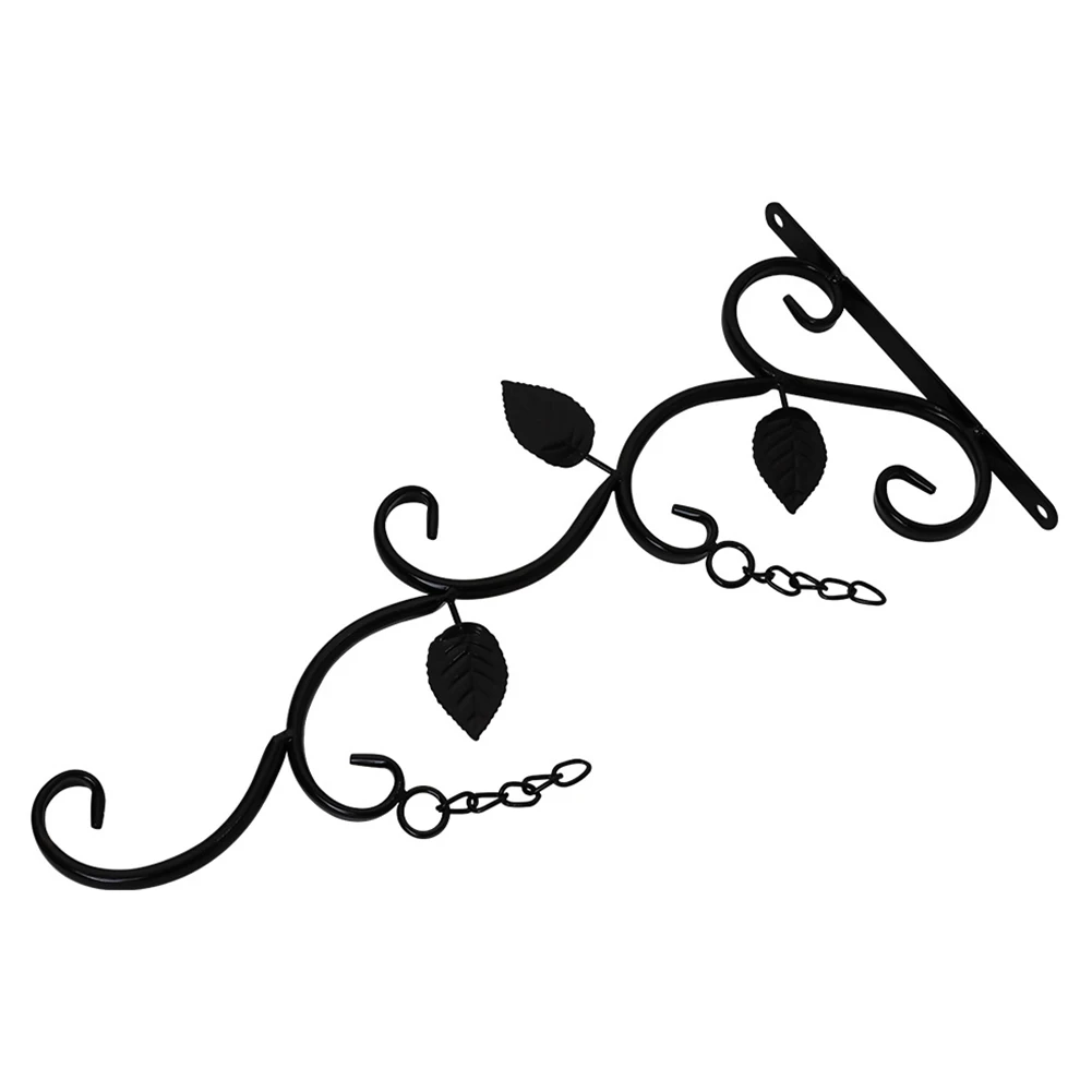 

2pcs Hanging Basket Brackets Plant Holder Hanging Basket Holder Iron Wall Hook Outdoor Metal Garden Hooks For Wall Hanging Plant