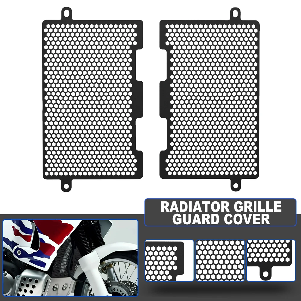 Motorcycle Accessorie For Honda XRV750L XRV650 AFRICA TWIN 750 650 XRV750 L AFR Oil Cooler Guard Radiator Grill Protector Cover