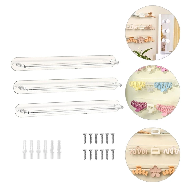 Multipurpose Hairband Display Rack Clear Hir Accessory Rack for Retail and Home C1FC