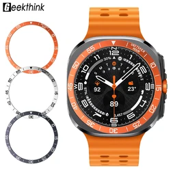 Metal Cover Bezel Ring Case For Samsung Galaxy Watch 7 Ultra 47mm SmartWatch Protector Case Steel Frame Shell Bumper Accessories