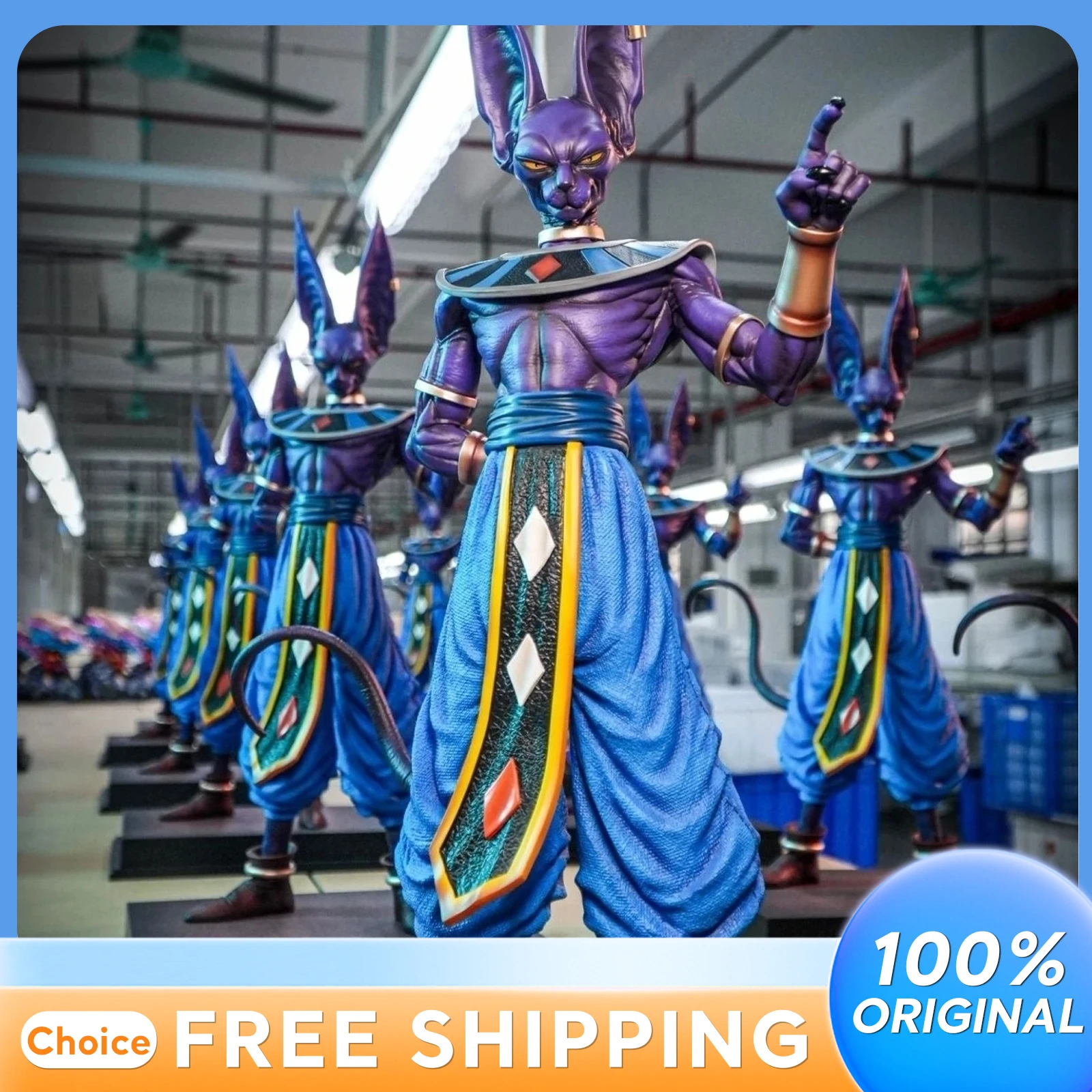 

Фигурка Dragon Ball Beerus, 53 см, новая статуя Jt, аниме, художественное игровое украшение, разрушение Бога, подарочная игрушка, коллекционная