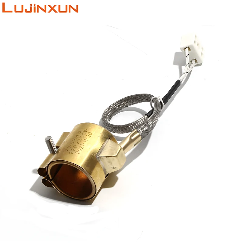 LUJINXUN مغلق بالكامل النحاس التدفئة حلقة حقن صب آلة فوهة قالب الهواء سخان الفرقة الكهربائية 220 فولت قبول مخصص