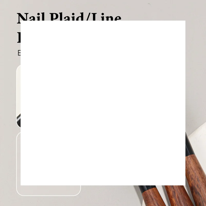 Pennello per nail art Checker Legno di sandalo Disegno per unghie Pittura Pennello a linea lunga Pennelli per pittura per nail art Strumenti per manicure di design fai-da-te