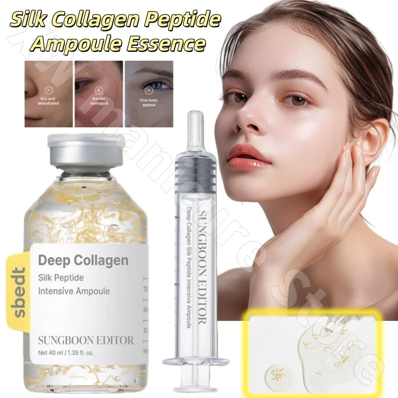 Sbedt Silk Collagen Polypeptide Ampoule Syringe Essence Moisturizing, Exquisite Lifting, Delicate and Elastic 40ml