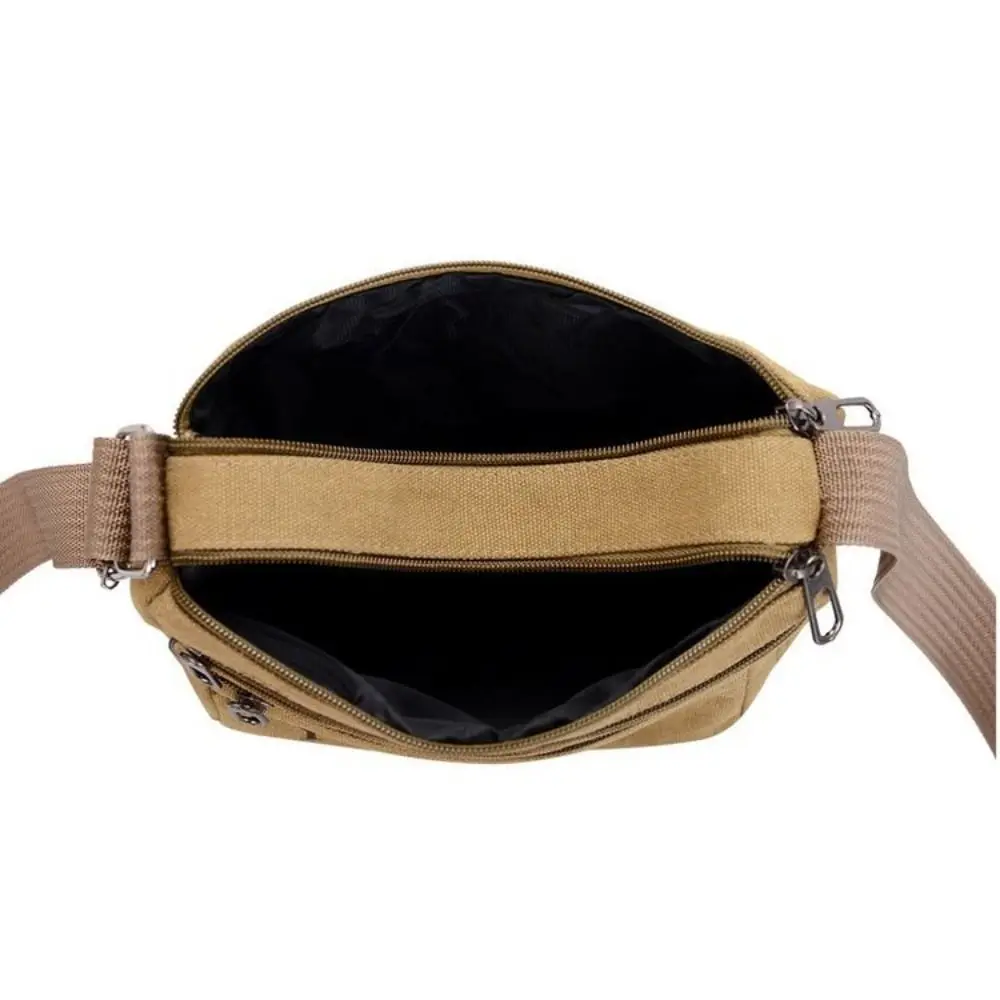 Bolso de hombro de lona para hombre, bandolera de viaje de lujo, de alta calidad, informal, a la moda