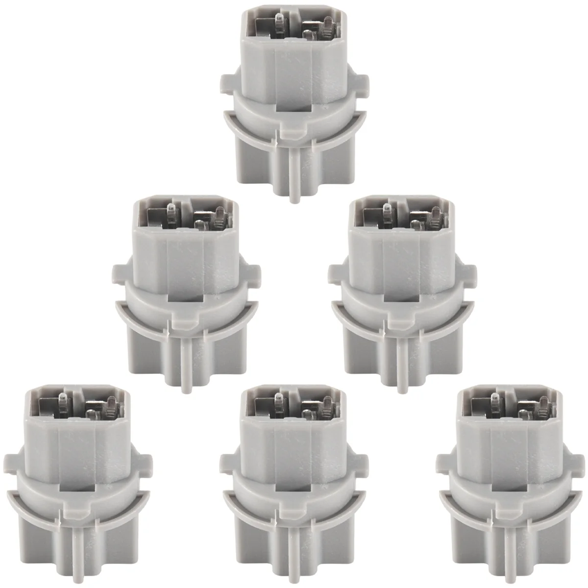 6Pcs Car T20 Socket Brake Tail Lamp Rear Light Socket Holder for Accord T20W 33515-S50-003