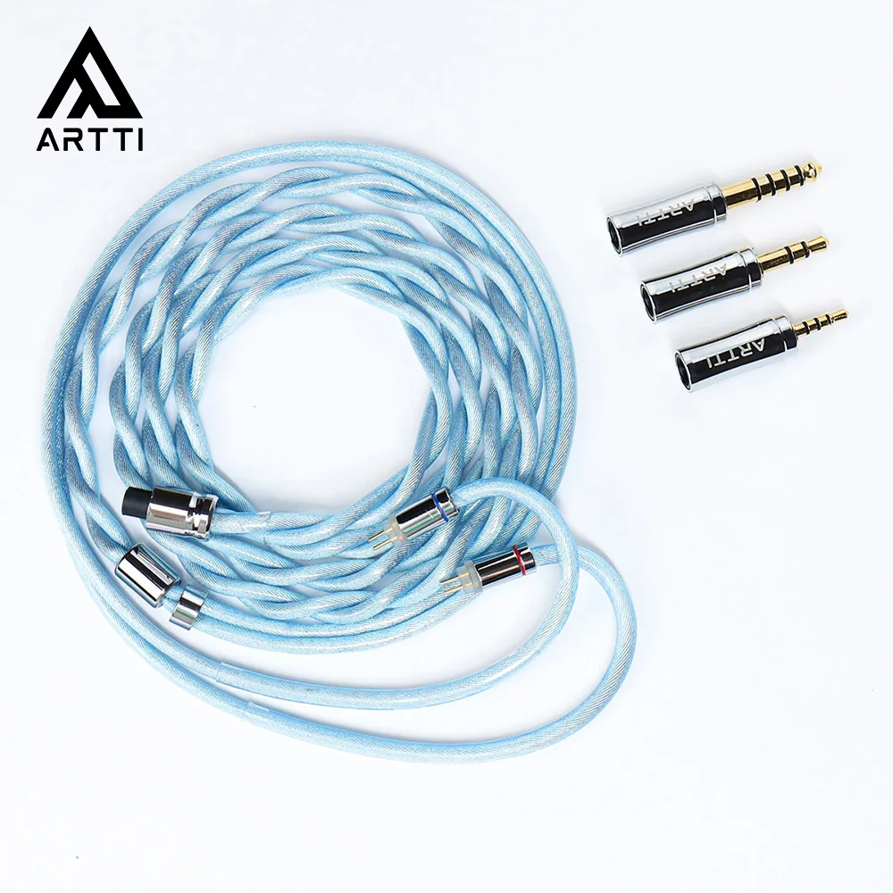 ARTTI CLEAR A5 3in1 HIFI Earphone Monitor Upgrade IEM MMCX Cable with 2.5+3.5+4.4mm Detachable Plug QDC/MMCX/0.78 2pin Connector