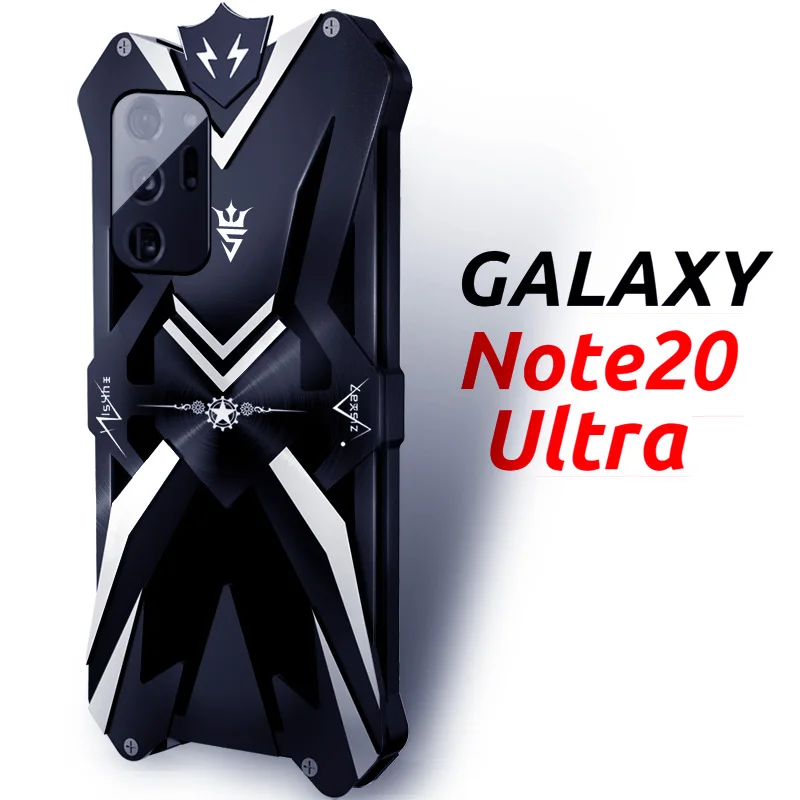 

Zimon Luxury Thor Heavy Duty Armor Metal Aluminum Mobile Phone Case Covers For Samsung Galaxy Note20 Note20 Ultra Cover Cases