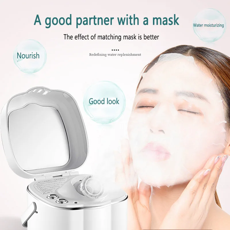 الأشعة تحت الحمراء Led العلاج التطهير العميق الوجه محرك البخار محرك البخار ساونا الربيع الساخن رذاذ الحرارة محرك البخار نانو ايون رذاذ