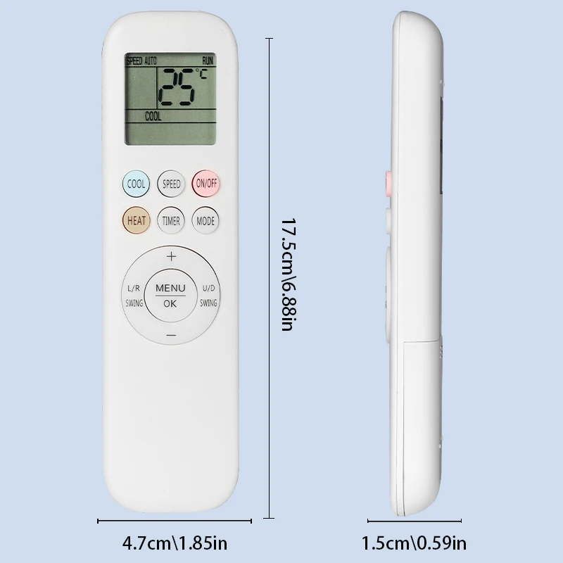 Controle remoto compatível com AUX Lumen Air Conditioner, controlador de substituição, YKR-T/011E YKR-T 011E YKR-T 013E