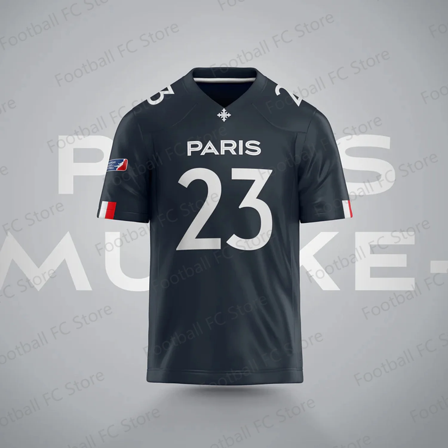 2024 New Arriavl Summer Rugly Jersey Paris Musketeers Authentic Game Jersey Oversized Short Sleeve Tops