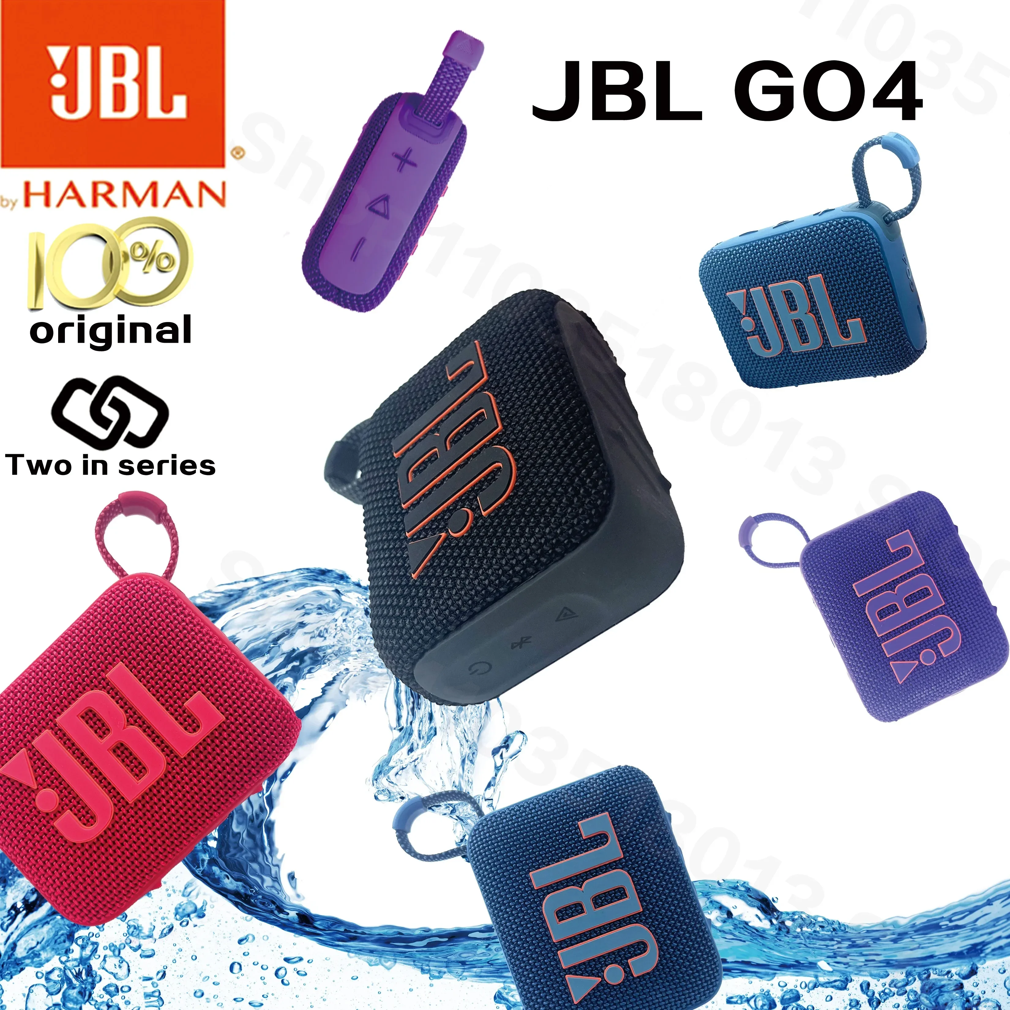 JBL GO4 Music Brick 4th Generation Bluetooth Speaker Outdoor Portable Speaker Computer Audio Speaker Support serial connection