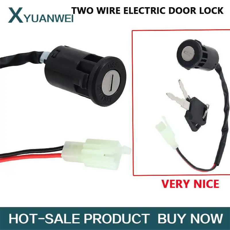 

Generic Ignition Key Switch Easy Installation Electric High Performance Universal for Two wire electric door lock·