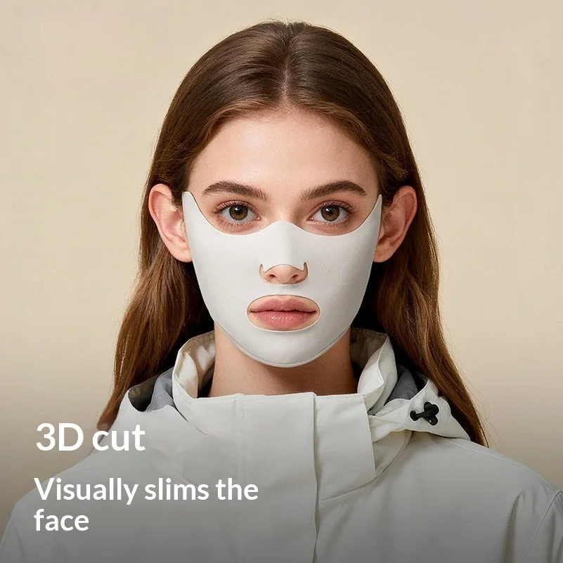 قناع دافئ للخريف والشتاء سميك لركوب الدراجات في الهواء الطلق وجيد التهوية ومقاوم للرياح وحماية من البرد قناع دافئ لزاوية العين #3