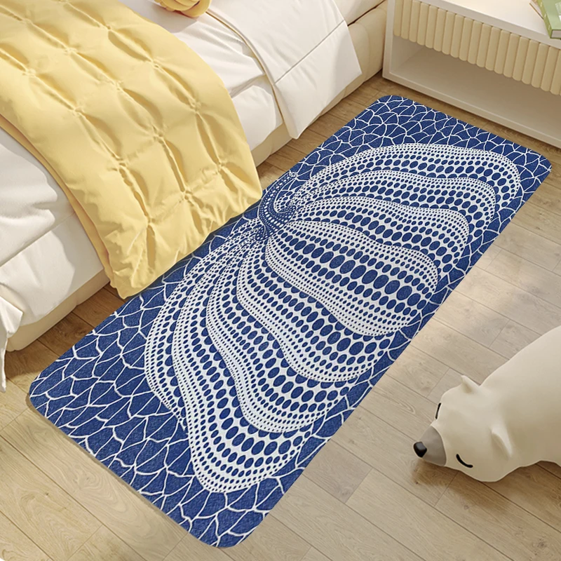 Carpet for Bedroom K-Kusama3 Washable Non-slip Kitchen Mat Outdoor Entrance Doormat Bathroom Living Room Rug Home Decoration