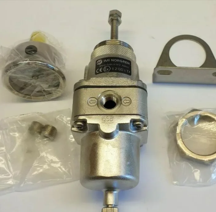 مرشح/منظم التدفق العالي (الفولاذ المقاوم للصدأ) NORGREN B38P-444-M1MA صمام تنظيم ضغط الفلتر