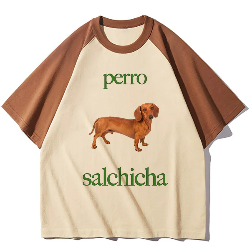 Perro Salchicha Tee women Y2K t-shirts girl manga 2000s harajuku clothing