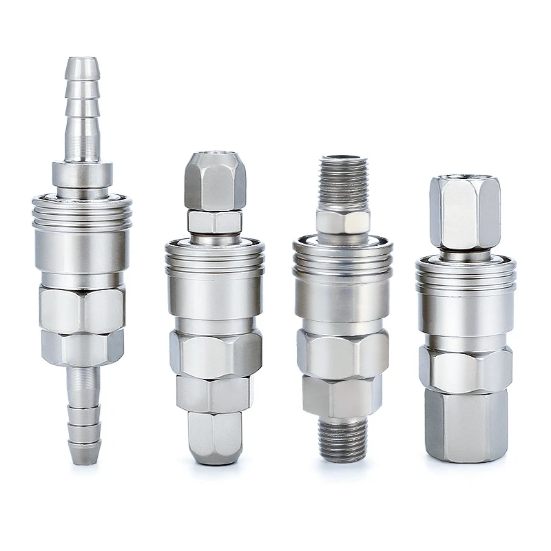 Schnellverbindungs-Stecker und -Buchsen 8mm Pneumatisches Werkzeug Luftpistole Luftschlauch Selbstverriegelnder Verbinder Luftkompressor Luftpumpenzubehör – Detail 2