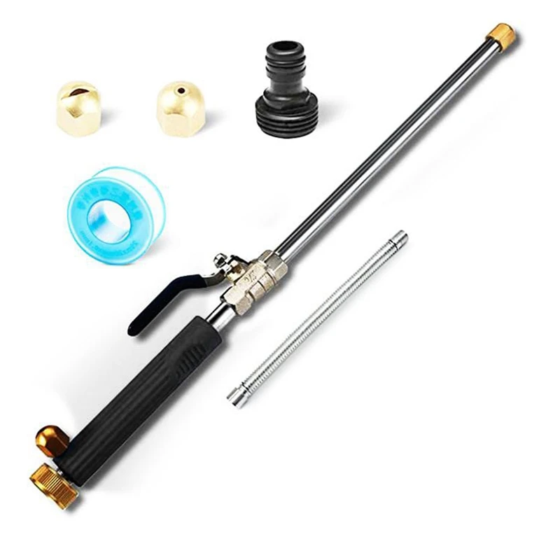 

Upgraded High Pressure Power Washer Wand For Car Washing Or Garden Cleaning, Watering Sprayer With Universal Hose End