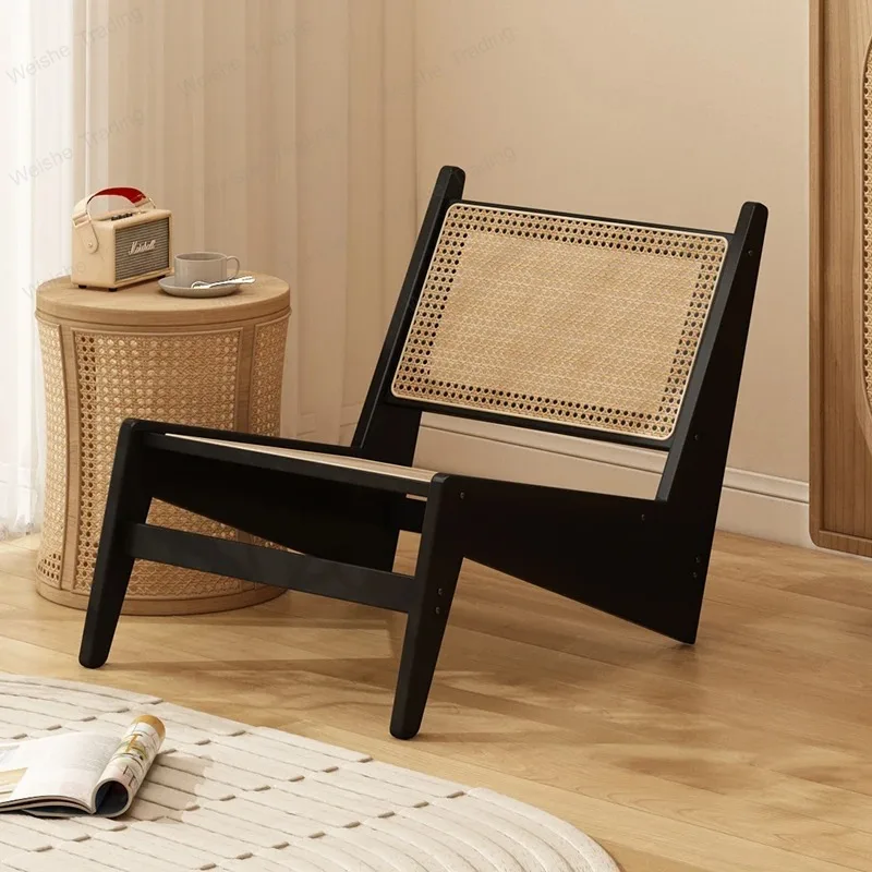 New model Rattan kangaroo wabi single sofa B & B back chair balcony leisure chair