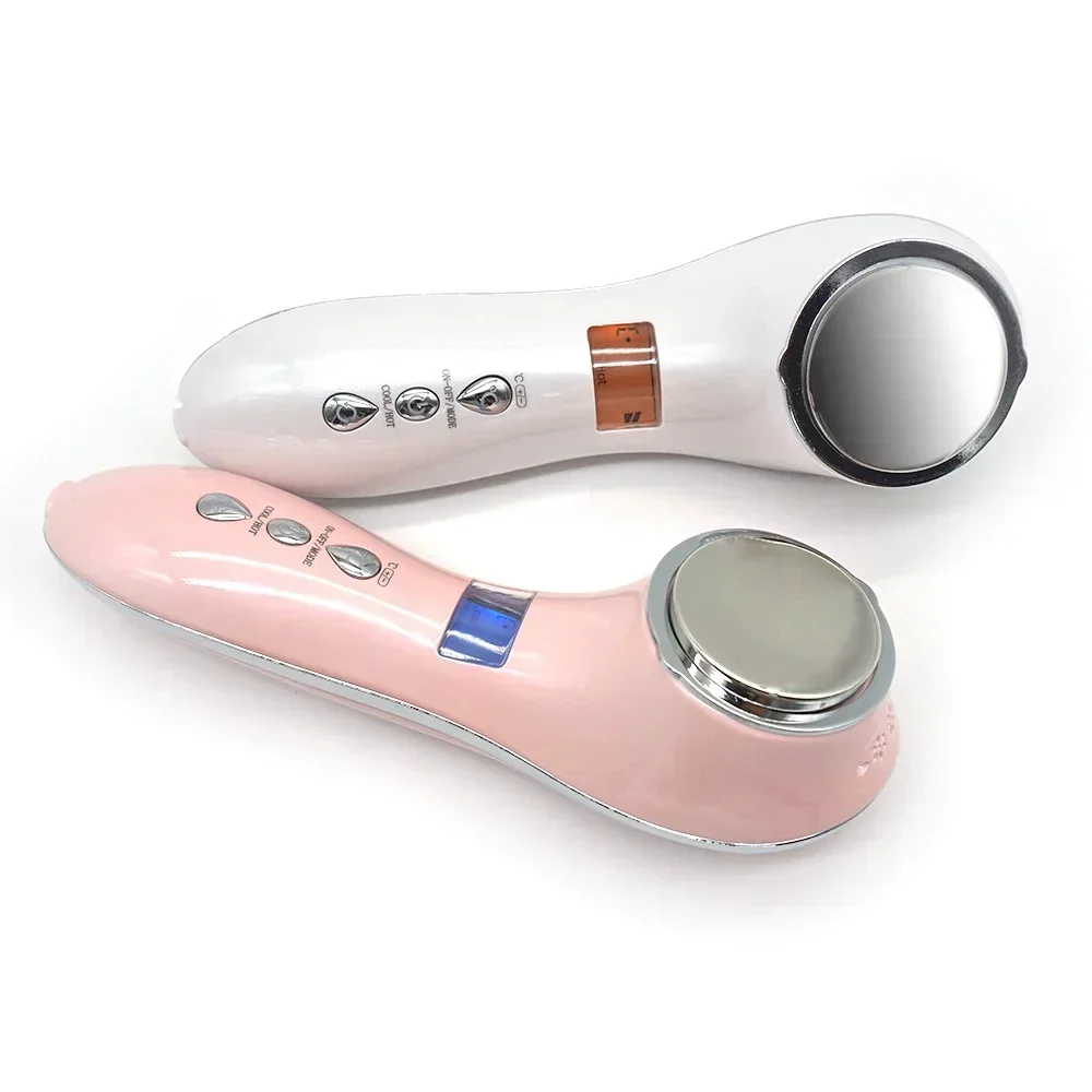 Junyako Beauty Instrument Massage Ion Skin Toning Machine Hot and Cold Vibration Lifting Visage Beauty Device Facial Massager