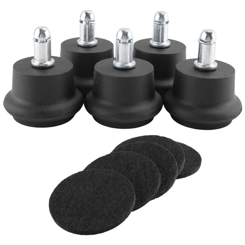 

ABPQ-30Pcs Bell Glides Replacement Office Chair Or Stool Swivel Caster Wheels To Fixed Stationary Castors