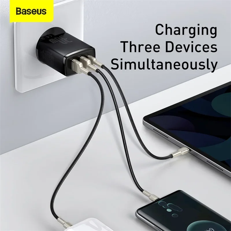 Baseus Compact Quick Charger 2U+C 30W EU US UK