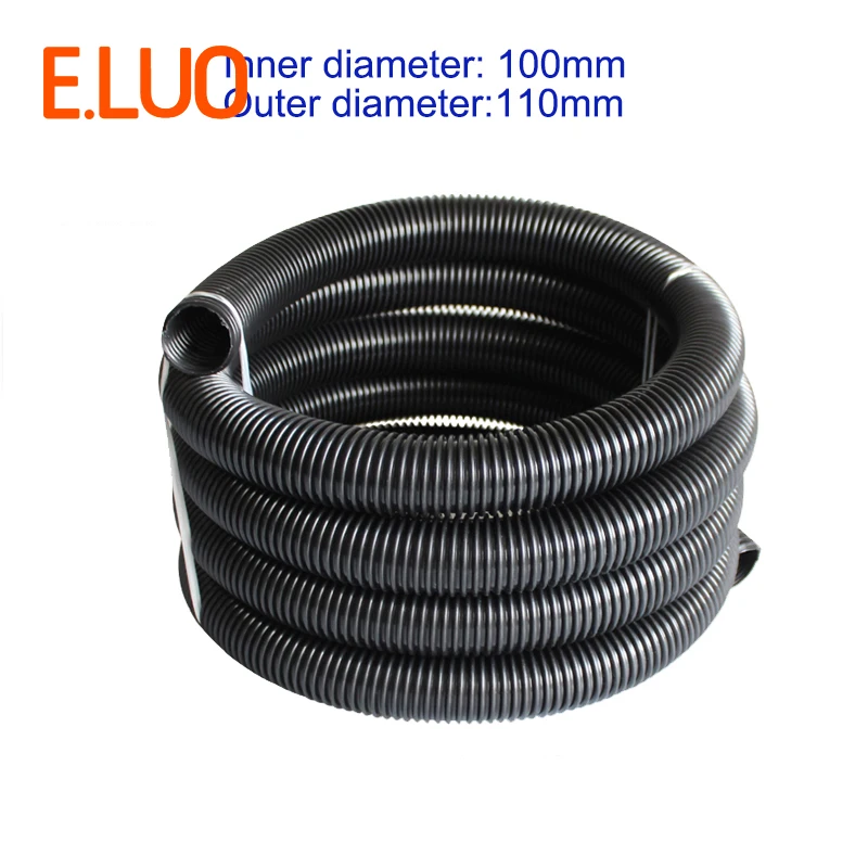 

1m Inner Diameter 100mm Black High Temperature Flexible EVA Hose of Vacuum Cleaner supply equipment of drainage/marrine