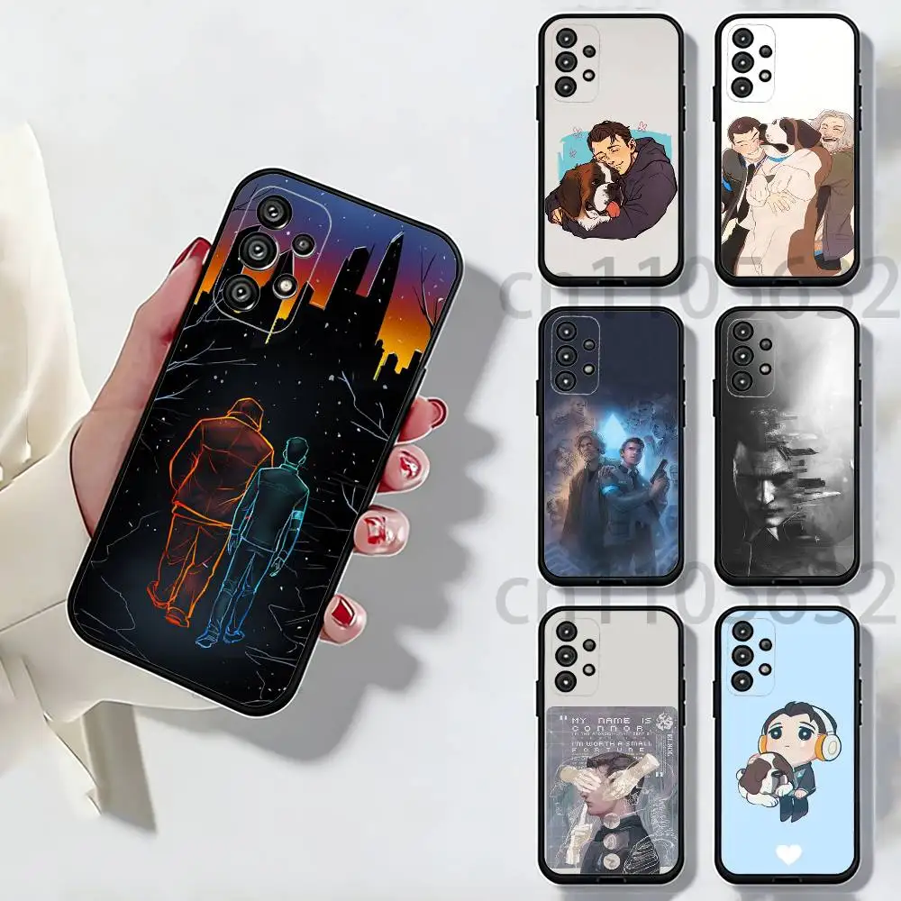 Coque de téléphone D-Detroit B-Become Human pour Samsung Galaxy A73,23,53,33,14,24,13,72,22,52,32,54,A34, couverture souple