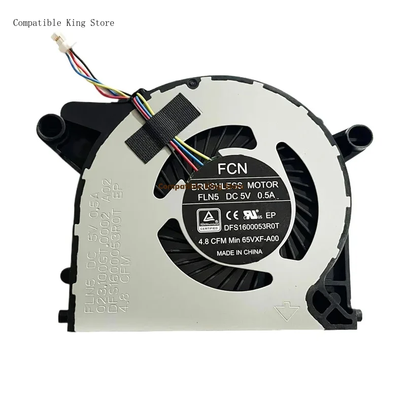 ll CPU Cooling Fan for Dell OptiPlex 7090 7070 Ultra All-in-one DC5V 0.5A 4.8CFM Series DFS1600053R0T 065VXF FLN5