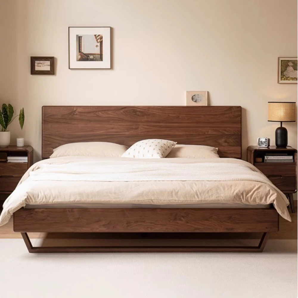 

Luxury Unique Bed Reading Bedroom Modern Two Persons Double Bed Frames Headboard Camas De Matrimonio Dormitorio Home Decoration