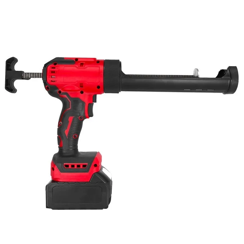 Máquina de colagem elétrica 21V - Máquina de colagem de pistola de cola de costura alimentada por bateria de lítio com luz LED - Pistola de cola de vidro - Sem fio