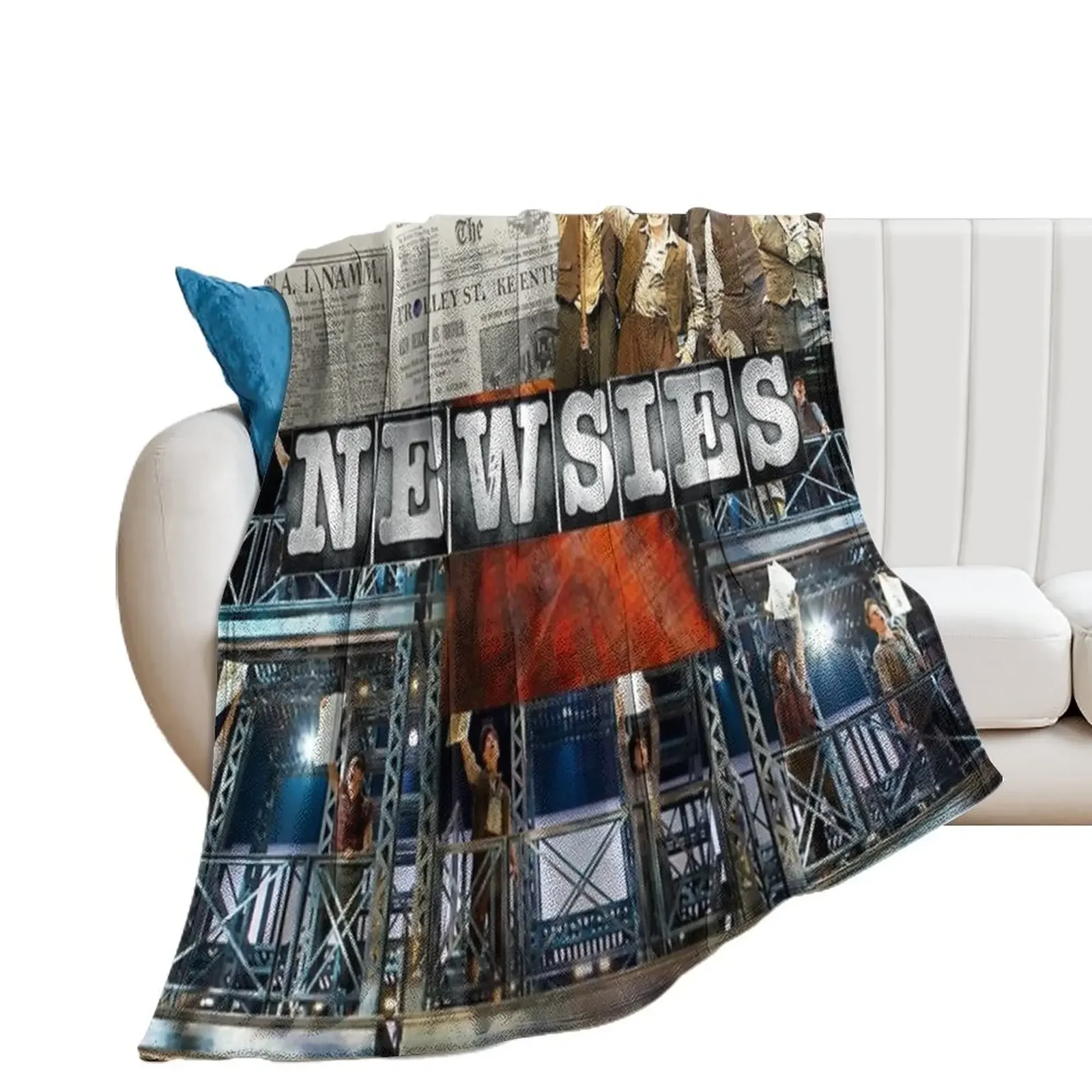 

Newsie Throw Blanket Designers Soft Plush Plaid Blankets