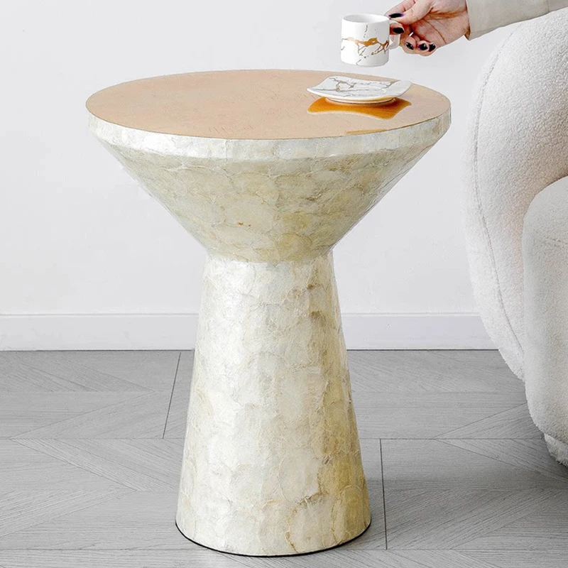 Nordic Furniture,Creative Shell Tea Table,Luxury Coffee Table,Living Room Decoration Side Table,Home Storage Desk,Art Nightstand