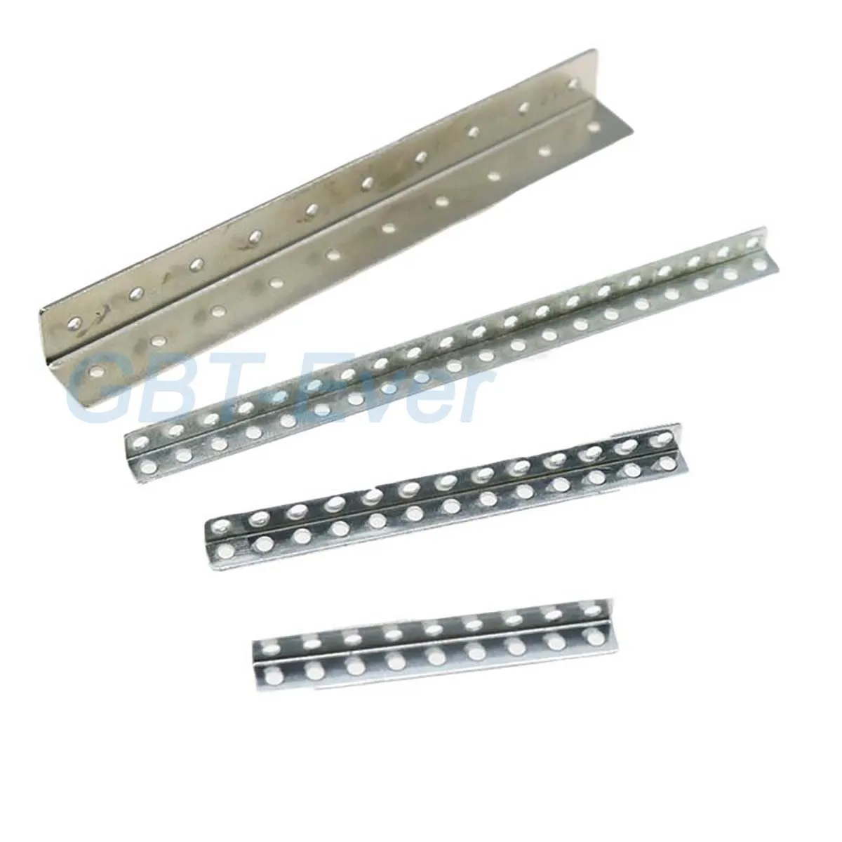 10Pcs Iron Angle Codes 90 Degrees Right Angle Multi-hole Connector L-shaped Bracket Protector Shelf Bracket Length 45mm~100mm