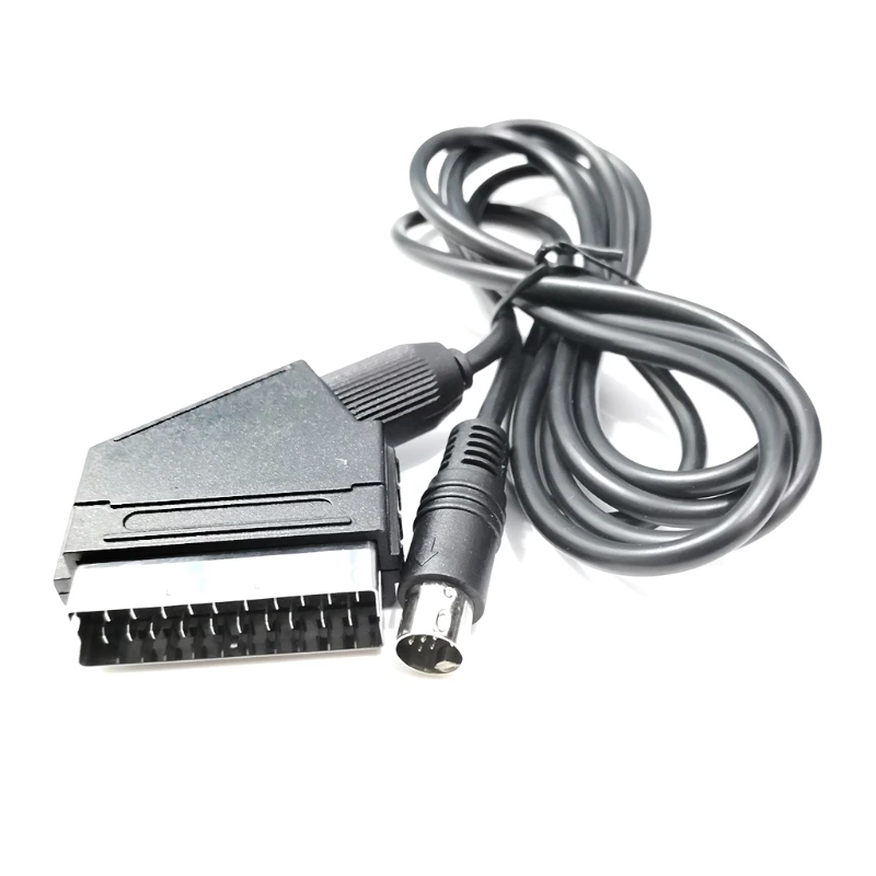 Cable adaptador SCART OFC RGB/RGBS 1,8 m para consola juegos MD2, Cable Scart RGB 9 pines V Pin/C Pin, consola